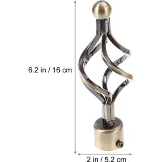 👉 Gordijn 2 stks/set Rome Pole Rod End Decoratie voor Slaapkamer Woonkamer 28mm (Brons) 8719897152472