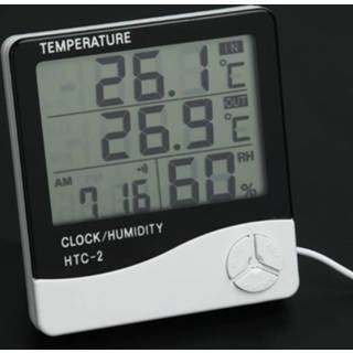 👉 Thermometer Elektronische Hygrometer Digitale LCD Temperatuur Vochtigheid Meter Indoor Outdoor Weerstation Tester Met Wekker 8720035470167