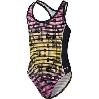 👉 BECO badpak, roze/zwart, maat 176