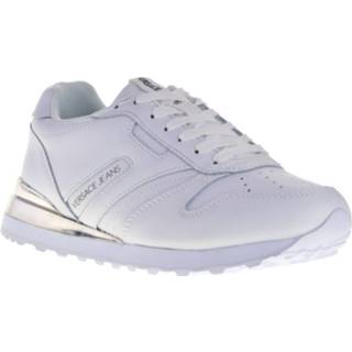 👉 Spijkerbroek wit damesschoenen vrouwen Versace Jeans Sneakers 2000001238578
