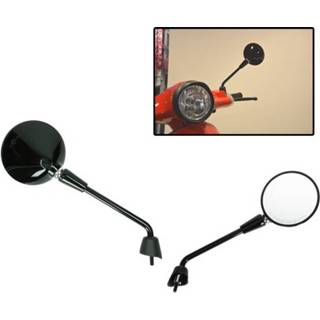 👉 Glans active zwart Spiegelset lang Vespa Primavera E-Keur