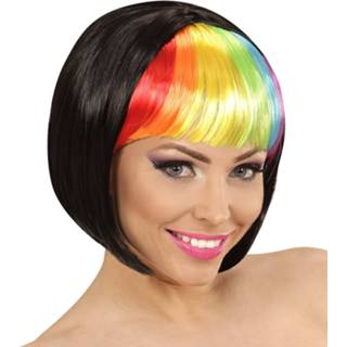 👉 Pruik active Regenboog boblijn pruikjes voor carnaval 8003558044023