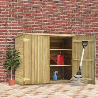 👉 Grenenhout active Tuinschuur 135x60x123 cm geïmpregneerd 8719883696096