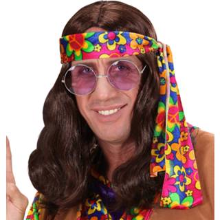 👉 Pruik active bruine Hippie John Lennon 8003558649709