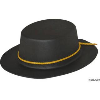 Hoed geel kinderen Mooie Zorro met koord