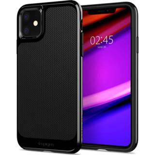 👉 TPU unisex unicolor zwart Neo Hybrid Backcover voor de iPhone 11 - 8809671010392