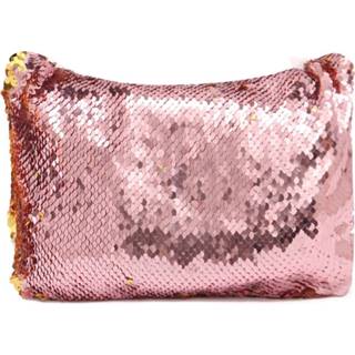 👉 Sprankelende pailletten Zeemeermin make-up tas Handtas Riem Glitter portemonnee Portemonnee Handtas Comestic Case - # 3