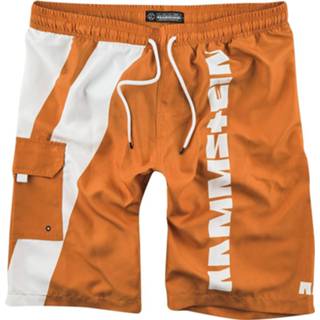 👉 Zwem broek zwembroek wit oranje Rammstein Reise, Reise oranje-wit 4060587467616