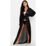 👉 Vrouwen Petite Maxi Tassel Tie Beach Kimono
