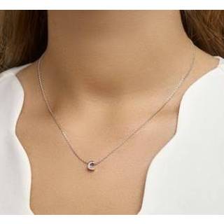 👉 Halsketting zilveren active Anker Collier met Letter C Hanger