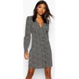 👉 Tall Polka Dot Button Through Mini Dress