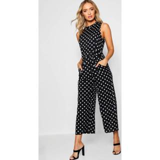 👉 High Neck Polka Dot Jumpsuit