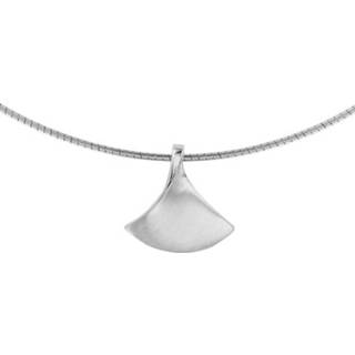 👉 Halsketting zilveren active Collier met Gedraaid Driehoekig Plaatje
