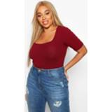 👉 Short sleeve vrouwen Plus Rib knit one piece