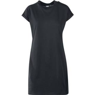 👉 Dress korte jurk vrouwen zwart Urban Classics Ladies Turtle Extended Shoulder 4053838259924