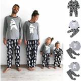 Vrouwen baby's kinderen Christmas Casual Family Matching Pajamas Set Women Men Baby Kids Bear Print Sleepwear Nightwear Autumn Winter Clothes