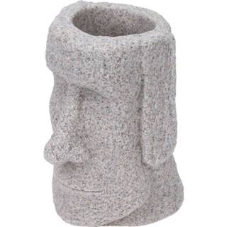 👉 Pennenhouder 3D Moai Bureau Organizer Easter Island Desktop 8720072161882