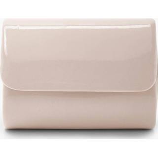👉 Handtas nude One Size vrouwen Mini Structured Patent Clutch Bag & Chain,