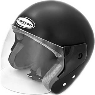 👉 Jet helm Tornado classic maat XL 61/62cm zwart metallic