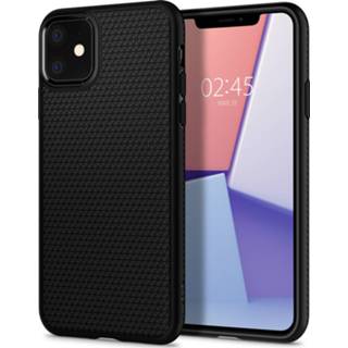 👉 Zwart TPU unicolor unisex Liquid Air Backcover voor de iPhone 11 - 8809671010293