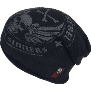 👉 Beanie zwart standard unisex Rock Rebel by EMP 4031417509622