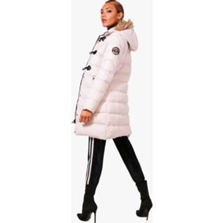 👉 Stone vrouwen Quilted Faux Fur Hood Parka,
