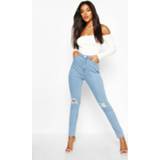 Skinny jeans vrouwen High Waist Distressed