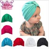 👉 Beanie baby's Nishine Baby Turban Hat with Bow Toddler Cotton Newborn Stylish Top Knot Photo Props Shower Gift