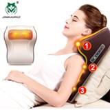 👉 Massager 3 in 1 Newest Massage Pillow with Car Home Duel Use Easy Carry Neck Back Shoulder Waist Body Gift Relief Pain EU plugs