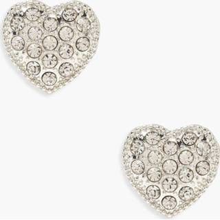 Trims vrouwen Diamante Heart Stud Earrings