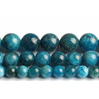 👉 EEN + Natuurlijke Kralen 6mm/8mm/10mm Blue Apatite Stenen Kralen Voor Sieraden Maken Armband ketting 15 inch - 10mm 36pcs beads