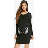 👉 Maternity Skeleton Hands Halloween Bodycon Dress