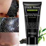 👉 Zwart Unisex 60g Skin Cleaning Black Mud Deep Cleansing Pilaten Blackhead Remove Purifying Peel Face Mask Head Cleaner TSLM1