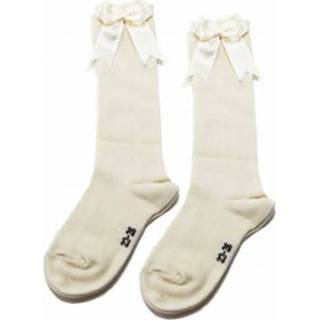 👉 Sock offwhite ecru katoen vrouwen IN ControL 876-2 knee socks