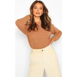👉 Sweater vrouwen s biscuit Fisherman Crew Neck sweater,