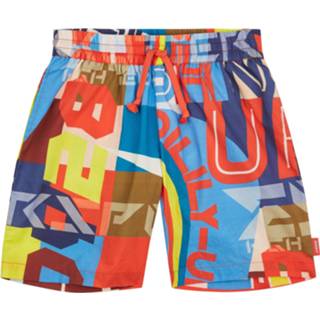 👉 Plank blauw meisjes vrouwen Oilily kite short met kleurrijke coole print- 8717925901290 8717925901269 8717925901306