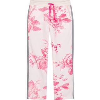👉 Sweatpant witte katoen meisjes vrouwen wit Oilily Hiks sweatpants van biokatoen met fluo bloemenprint- 8717925901368 8717925901382 8717925901375