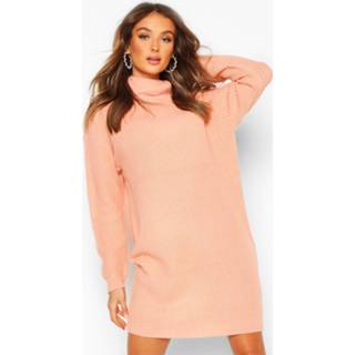 👉 Sweaterjurk vrouwen Roll Neck Fisherman sweater Dress