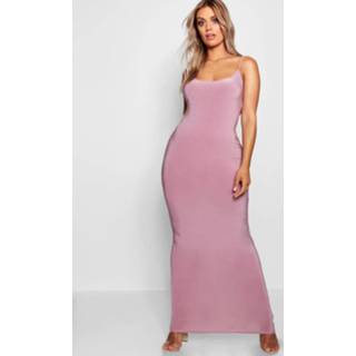 👉 Plus Slinky Strappy Maxi Dress, Mauve