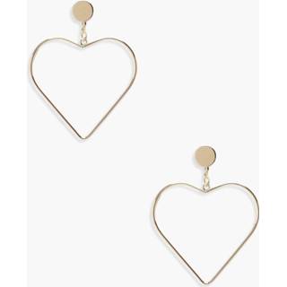 Heart Earrings, Gold