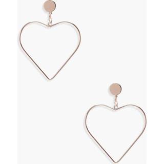 Heart Earrings, Rose Gold