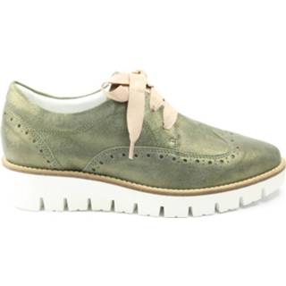 👉 Lage veterschoenen groen damesschoenen vrouwen Carmens 052.286 veterschoen