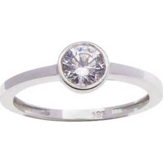 👉 Zirkonia wit goud One Size ringen vrouwen Christian ring 8719699110816 8719699115804