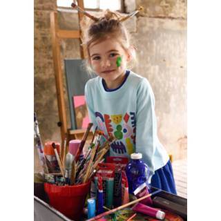 👉 Sweatshirt blauw vrouwen meisjes Oilily met kleurrijke little artist print- 8717925905809 8717925905816 8717925905823