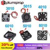 5015/4010/3010/5010/6010/8010 12V 24V Cooling Turbo Fan Brushless DC Cooler Blower 2-Wire Black Plastic Fan For 3D Printer