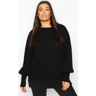 👉 Ballon vrouwen Plus Oversized Balloon Sleeve sweater