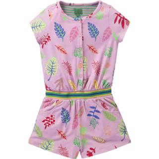 👉 Jumpsuit roze vrouwen Oilily jersey met een cut-out floral print- 8717925913361