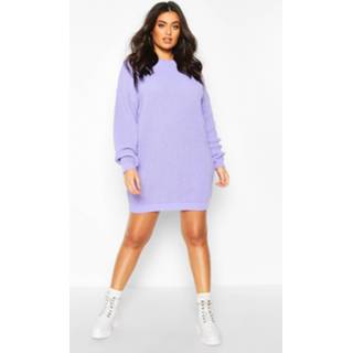 👉 Plus Crew Neck sweater Dress, Lilac