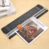 👉 Kladblok ALLOYSEED Portable Paper Cutter A4/A5 Trimmer Scrapbook Photo Cutting Blade Home Office Card Mat Machine Tool