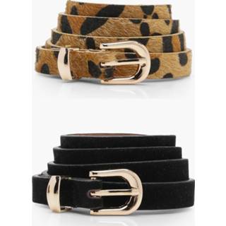 👉 2 Pack Leopard And Suedette Belt